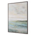 Awakening - Hand Painted Landscape Art - Blue / Brown / Green / White / Yellow