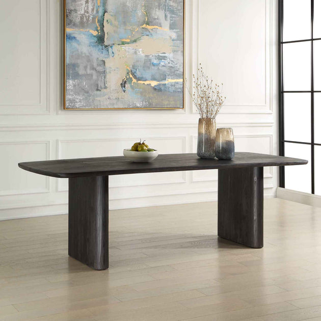 Kirin - Reclaimed Fir Dining Table - Black