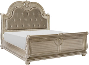 Cavalier Queen Bed -  Silver