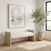 Hickory - Fabric Upholstered Bench - Natural Frame
