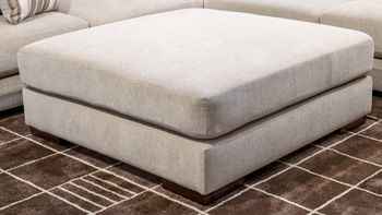 Linenhause - Oversized Accent Ottoman - Dune
