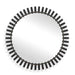 Jael - Round Iron Bands Mirror - Black