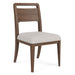Delia - Wood Back Side Chair (Set of 2) - Nouveau Walnut / Beige