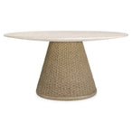 Cardoso - Indoor-Outdoor Dining Table - Brown / White / Woodtone