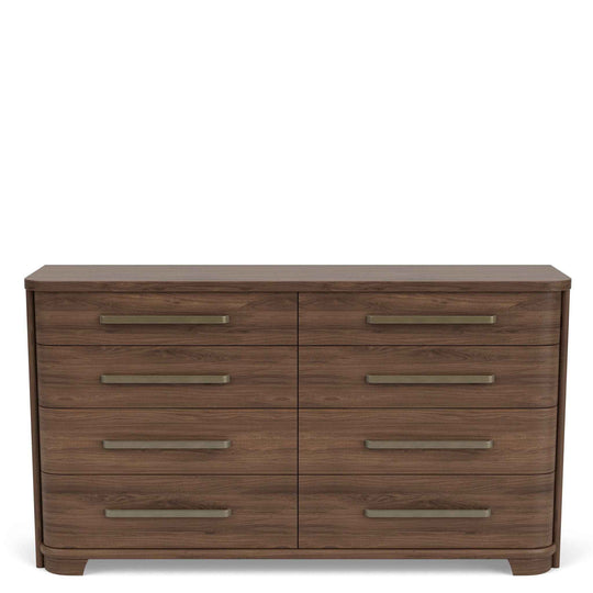 Delia - 8 Drawer Dresser - Nouveau Walnut
