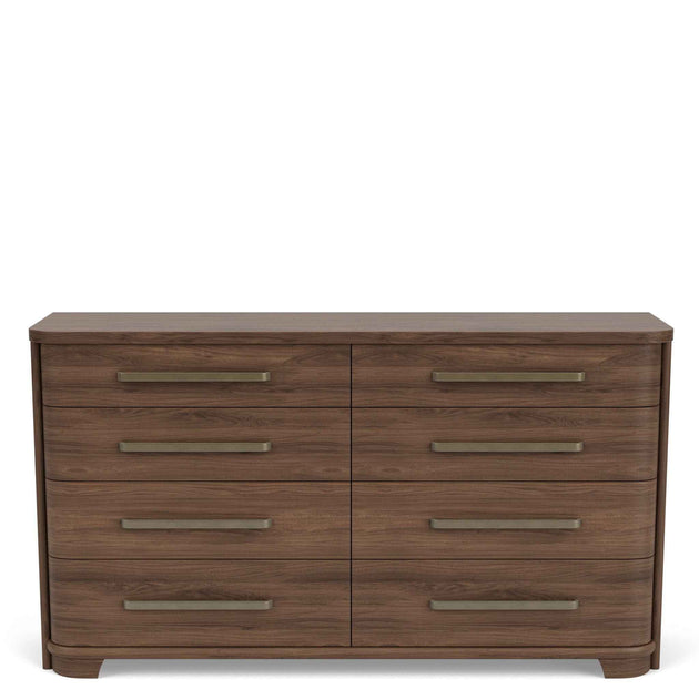 Delia - 8 Drawer Dresser - Nouveau Walnut
