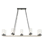 Edgecomb - 10 Light Indoor-Outdoor Chandelier - Black / Gray