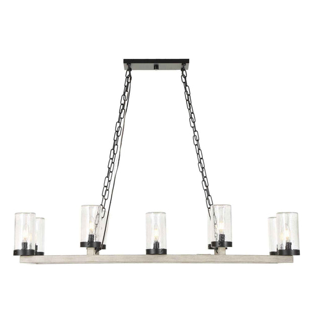 Edgecomb - 10 Light Indoor-Outdoor Chandelier - Black / Gray