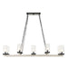 Edgecomb - 10 Light Indoor-Outdoor Chandelier - Black / Gray