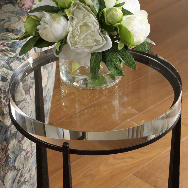 Midas - Round Accent Table - Dark Bronze