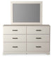 Stelsie - Dresser, Mirror - White