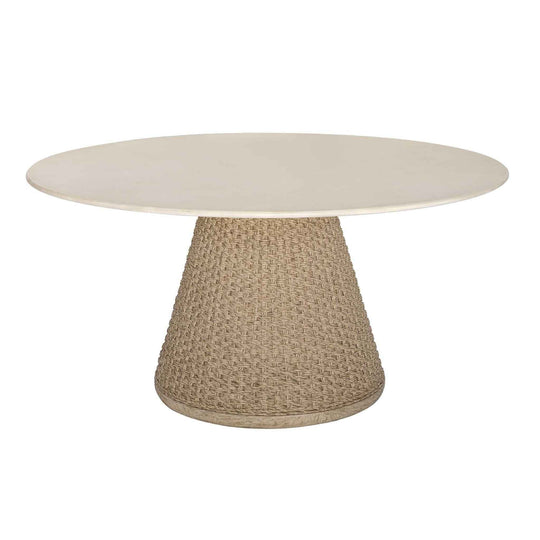 Cardoso - Indoor-Outdoor Dining Table - Brown / White / Woodtone