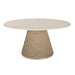 Cardoso - Indoor-Outdoor Dining Table - Brown / White / Woodtone