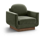 Diviento - Velvet Performance Fabric Upholstered Accent Chair