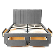 Load image into Gallery viewer, Schuetz II - Channel Upholstered Low Profile Storage Platform Bed