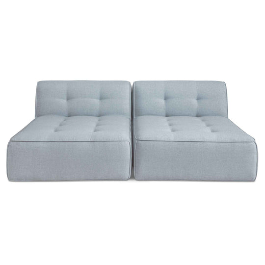 Sunseeker - 2 Piece Outdoor Sun Lounger - Light Blue