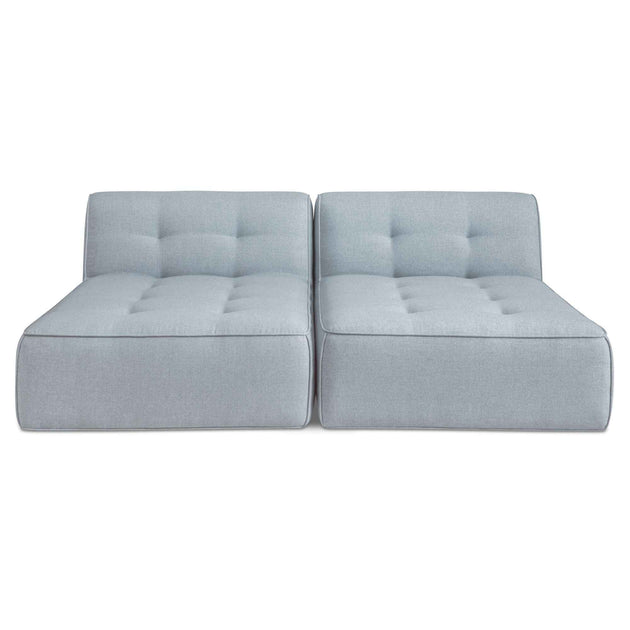 Sunseeker - 2 Piece Outdoor Sun Lounger - Light Blue