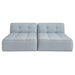 Sunseeker - 2 Piece Outdoor Sun Lounger - Light Blue