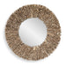 Rossetti - Round Interwoven Wood Mirror - Woodtone