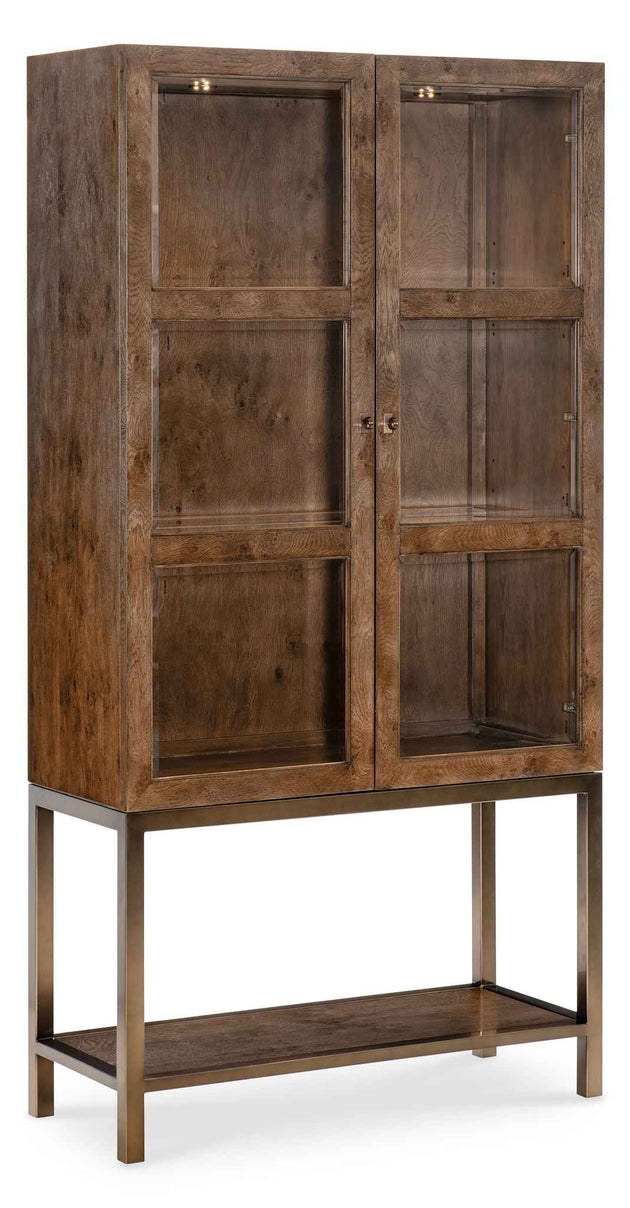 Melange - Mulholland Display Cabinet - Dark Brown