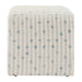 Joie - White Chenille Ottoman - White