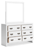 Binterglen - Dresser And Mirror - White