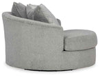 Casselbury - Oversized Swivel Accent Chair - Cement