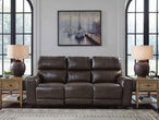 Crossplex - Power Reclining Sofa With Adjustable Headrest - Smoke