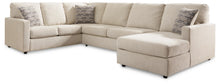 Load image into Gallery viewer, Edenfield Linen 4 Pc. Right Arm Facing Corner Chaise 3 Pc Sectional, Ottoman