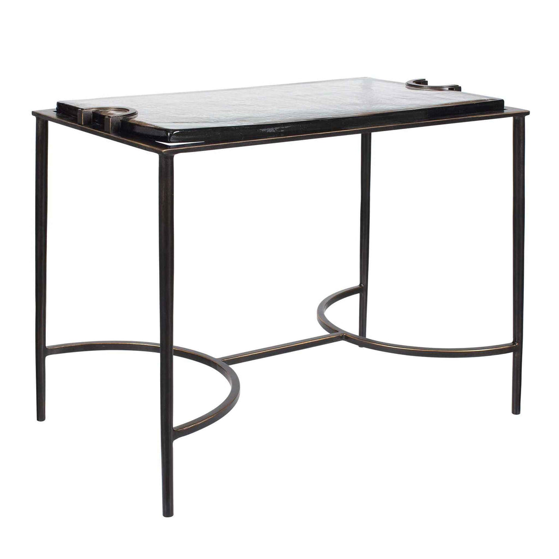 Eisen - Textured Glass Accent Table - Bronze