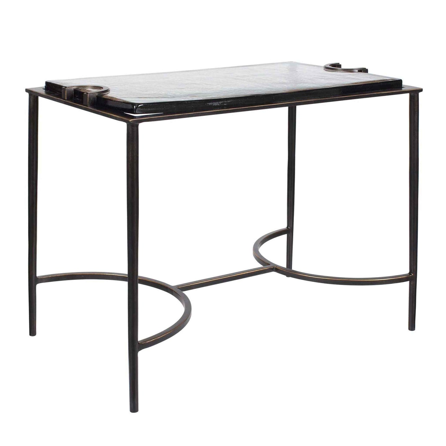 Eisen - Textured Glass Accent Table - Bronze