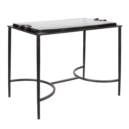 Eisen - Textured Glass Accent Table - Bronze