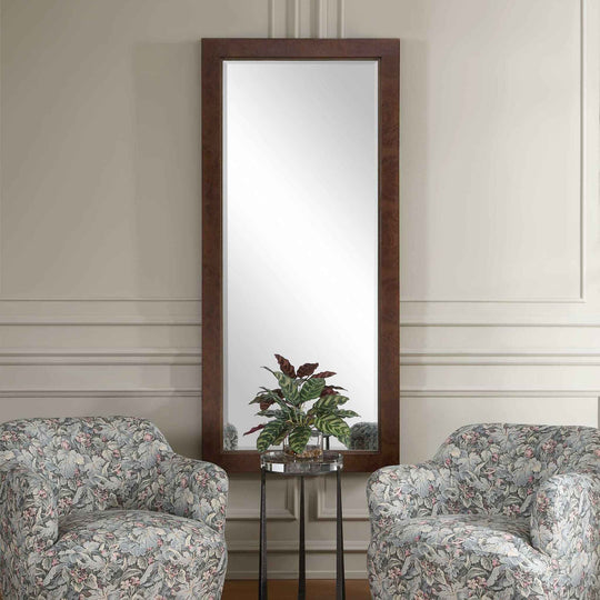Durant - Tall Wood Mirror - Brown