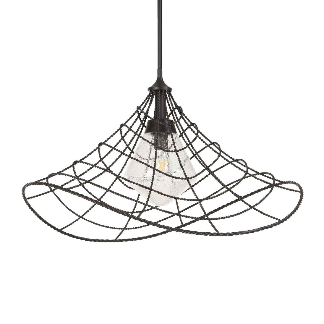 Whirlwind - 1 Light Indoor-Outdoor Pendant - Dark Bronze