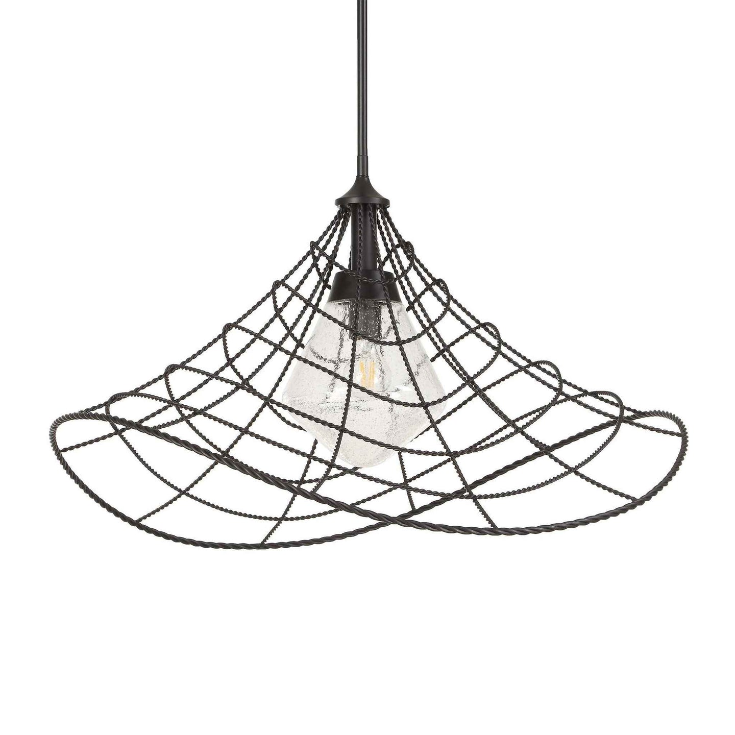 Whirlwind - 1 Light Indoor-Outdoor Pendant - Dark Bronze