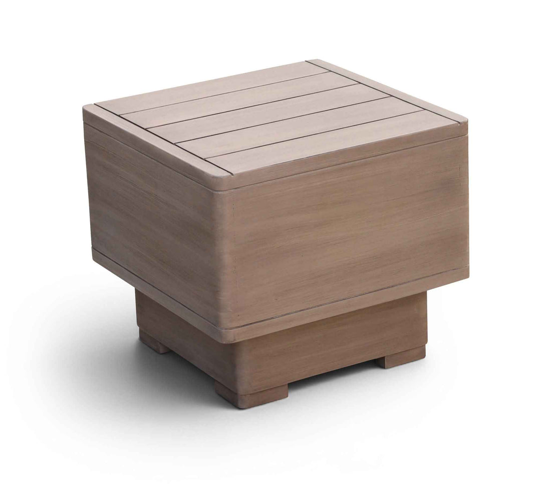Solace - Acacia Wood Outdoor Patio End / Side Table - Natural