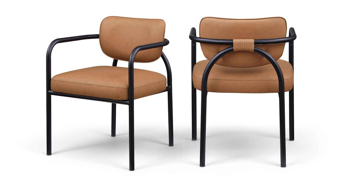 Serava - Vegan Leather Upholstered Dining Chair (Set of 2)