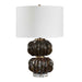 Jaudon - Stacked Table Lamp - Black / Bronze / Brown