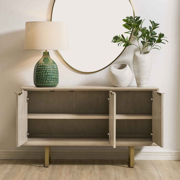 Maeva - 3 Door Cabinet - Light Wood