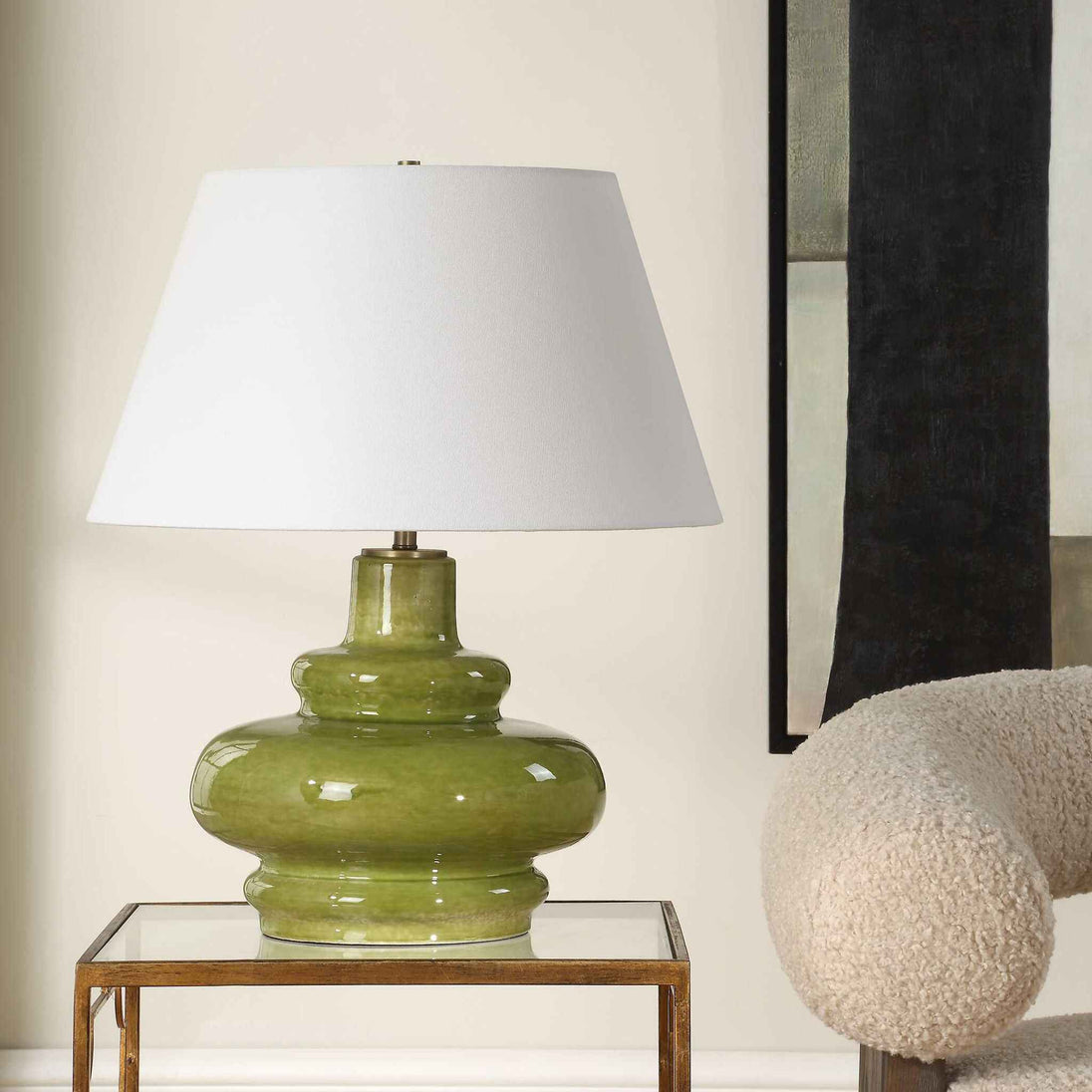 Penny - Table Lamp - Moss Green