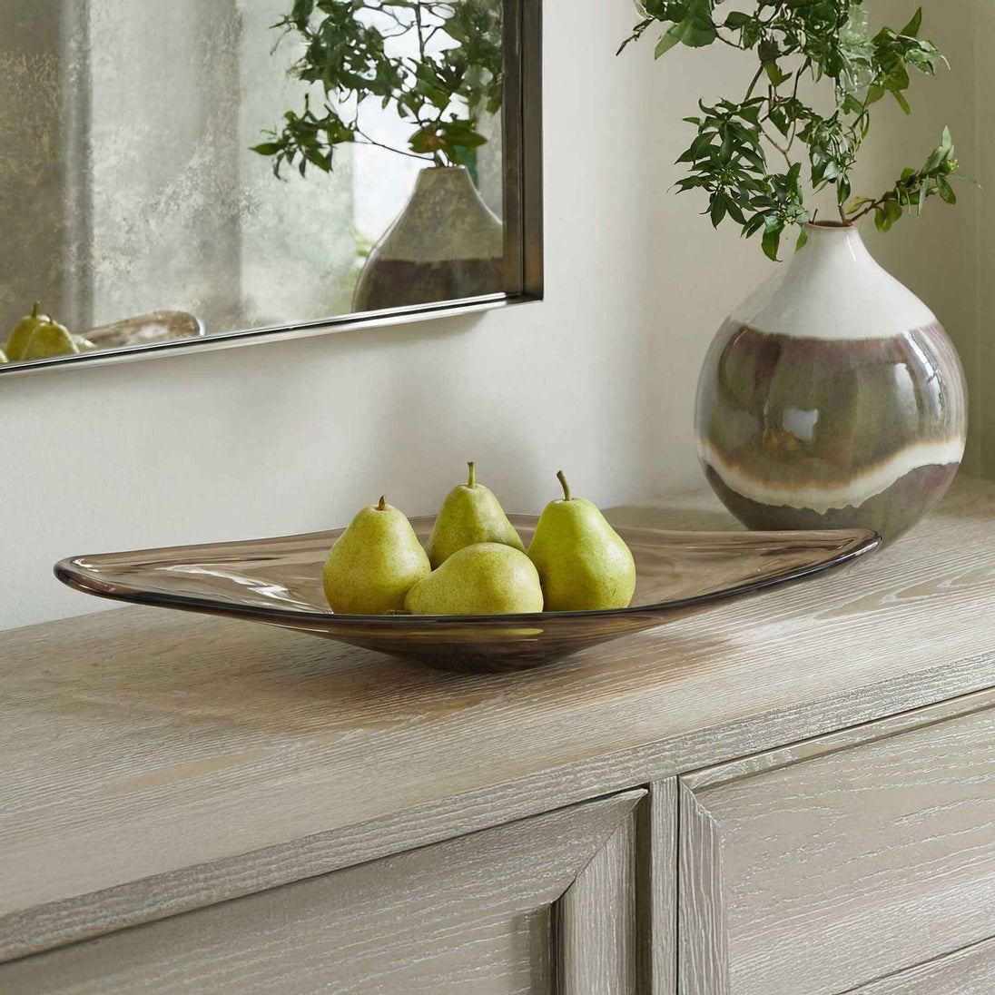Soluna - Indoor-Outdoor Glass Bowl - Brown