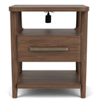 Delia - Accent Nightstand - Nouveau Walnut