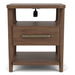 Delia - Accent Nightstand - Nouveau Walnut