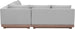 Solace - Olefin Performance Fabric 3 Piece Outdoor Patio Modular Sectional (Sofa, Loveseat & Corner Chair)