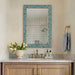 Coralie - Tile Mirror - Blue / Gold / Green