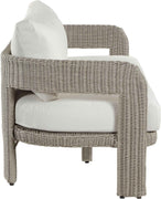 Sandbay - Olefin Water Resistant Fabric And Wicker Outdoor Patio Sofa