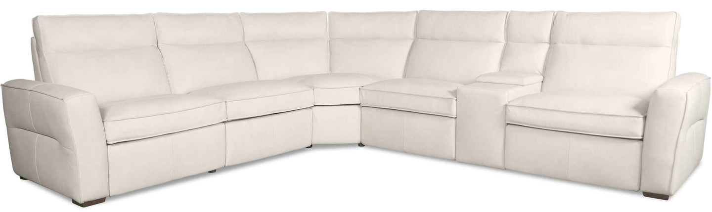 MS - Vann Six-Piece Power Sectional - White