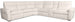 MS - Vann Six-Piece Power Sectional - White