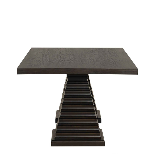 Plateau - 78" Rectangle Dining Table - Top & Base - Dark Brown