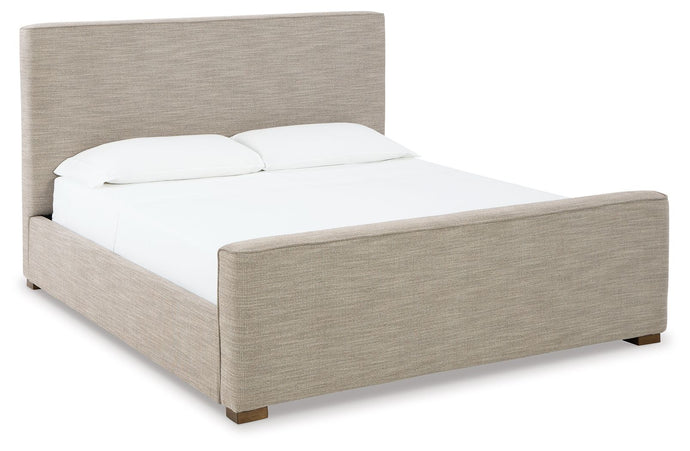 Dakmore Brown Upholstered Bed - Queen